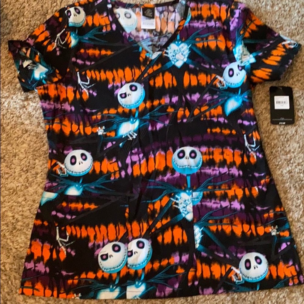 Nightmare Before Christmas scrub top